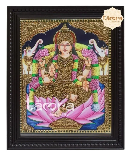 Gaja Lakshmi Tanjore Painting