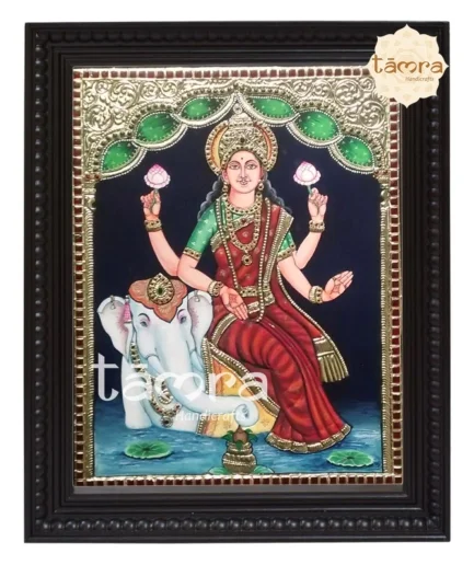 Gaja Lakshmi Tanjore Painting