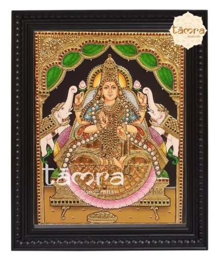 Gaja Lakshmi Tanjore Painting