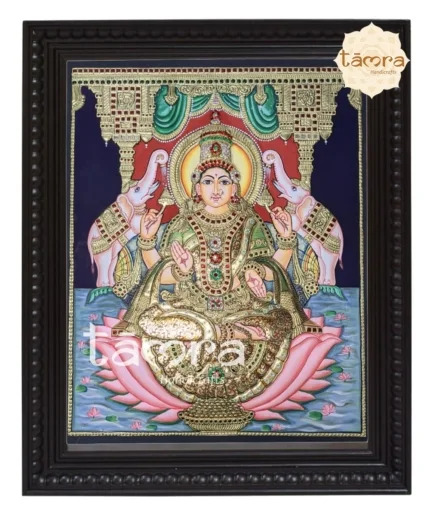 Tanjore Painting Ethnic Laxmi