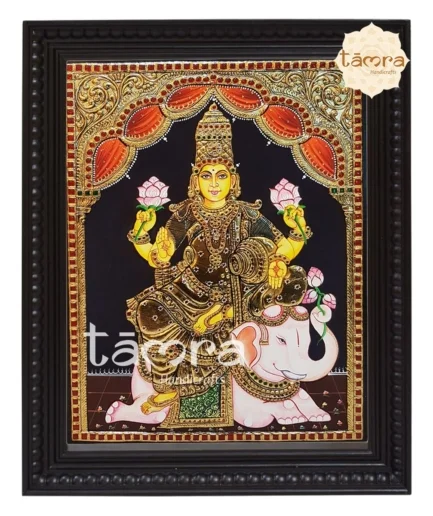 Gaja Lakshmi Tanjore Painting