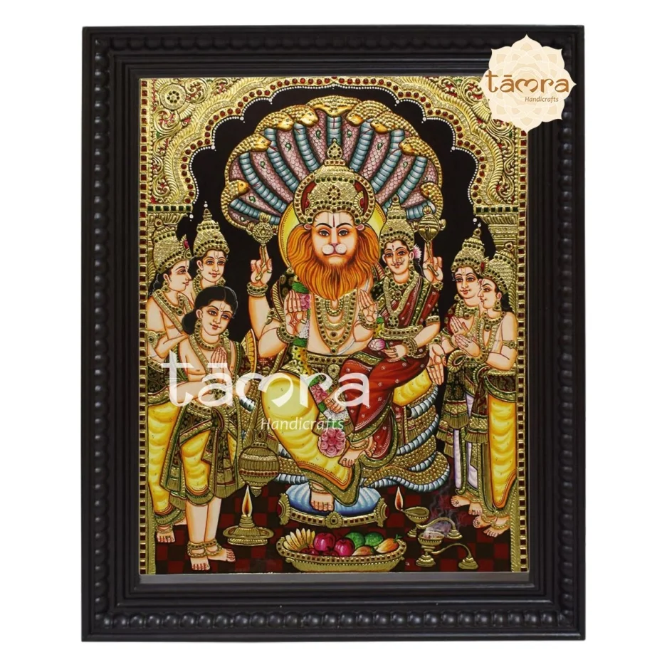 Lakshmi Narasimha Tanjore Painting