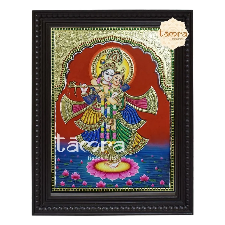 Radha Krishna Tanjore Painting