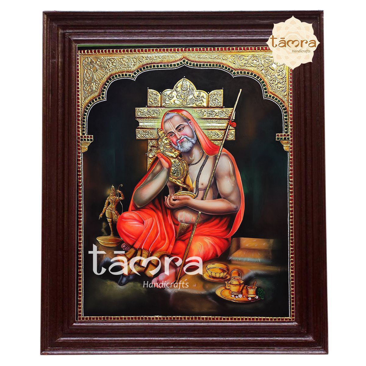 Raghavendra Swamy Tanjore Painting