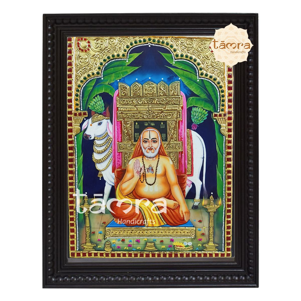Raghavendra Swamy Tanjore Painting