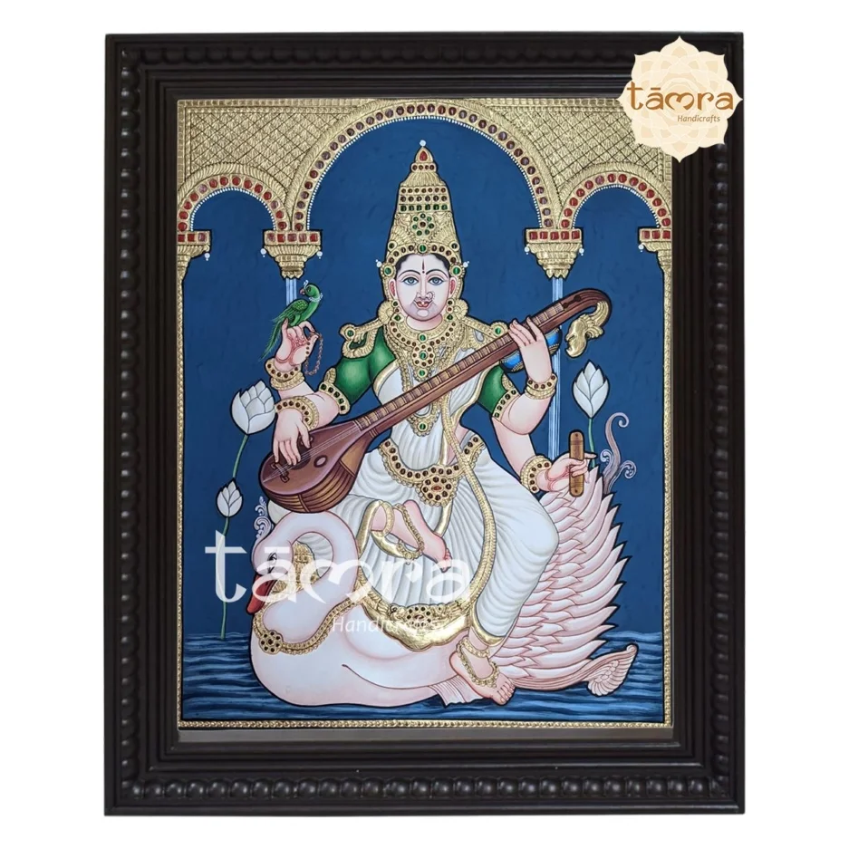 Saraswathi Tanjore Painting