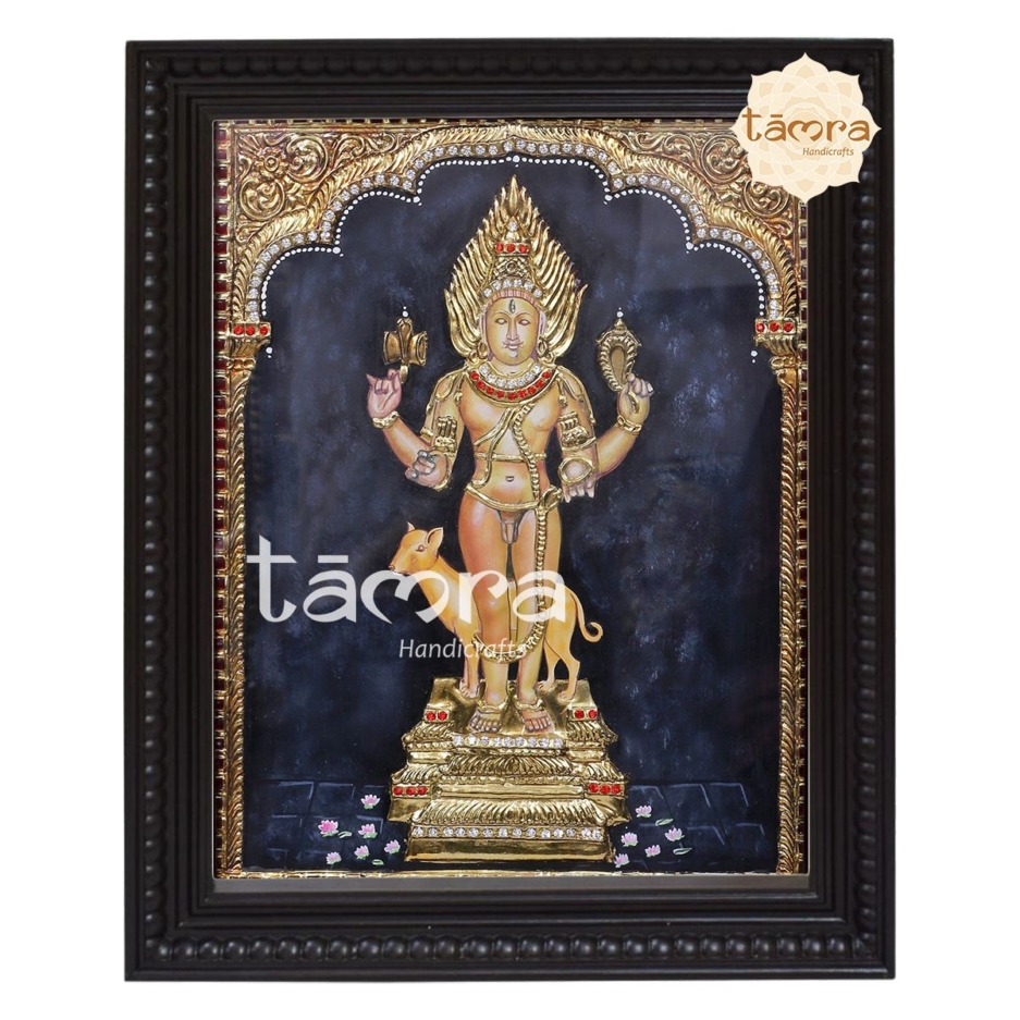 Kala Bhairava Tanjore Painting