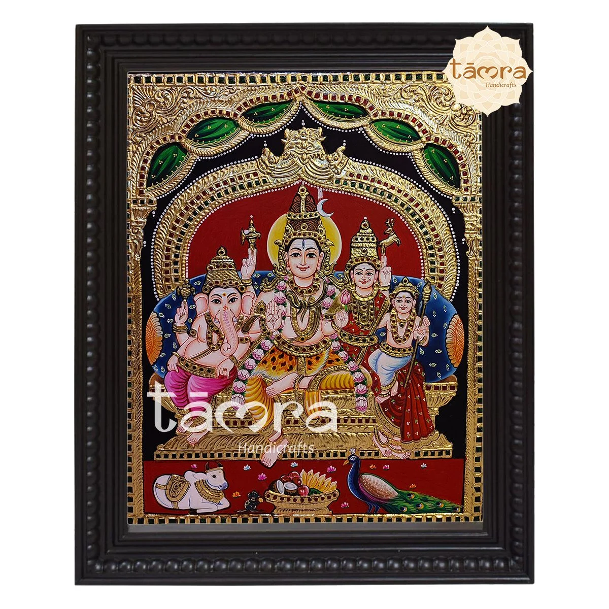 Shiva Family Tanjore Painting