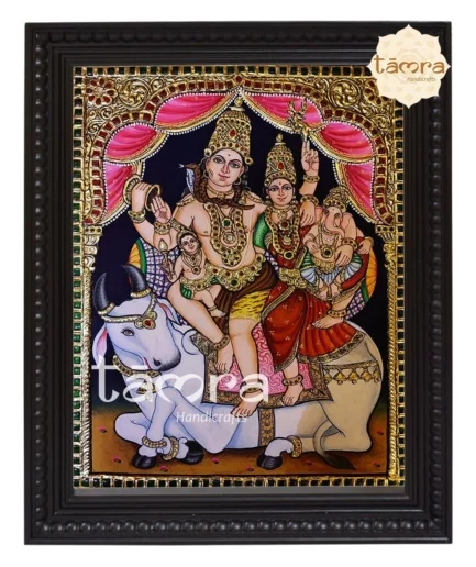 Shiva Family Tanjore Painting