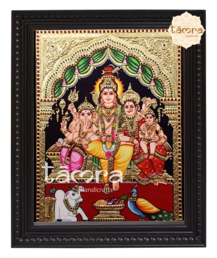 Shiva Family Tanjore Painting