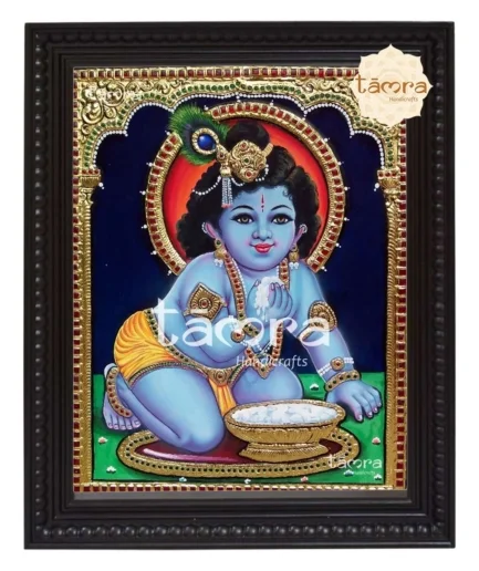 Butter Krishna Tanjore Painting