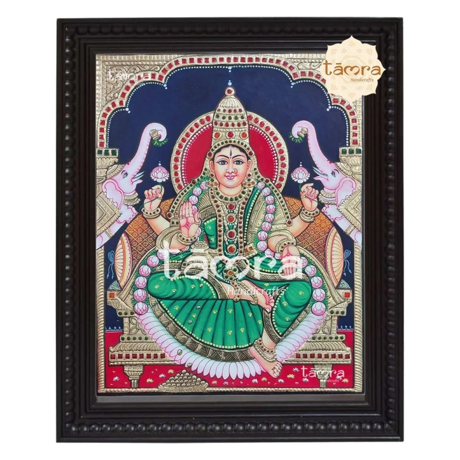 Antique Finish Tanjore Painting Laxmi
