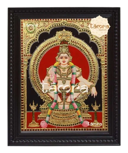 Ayyappa Swamy Tanjore Painting