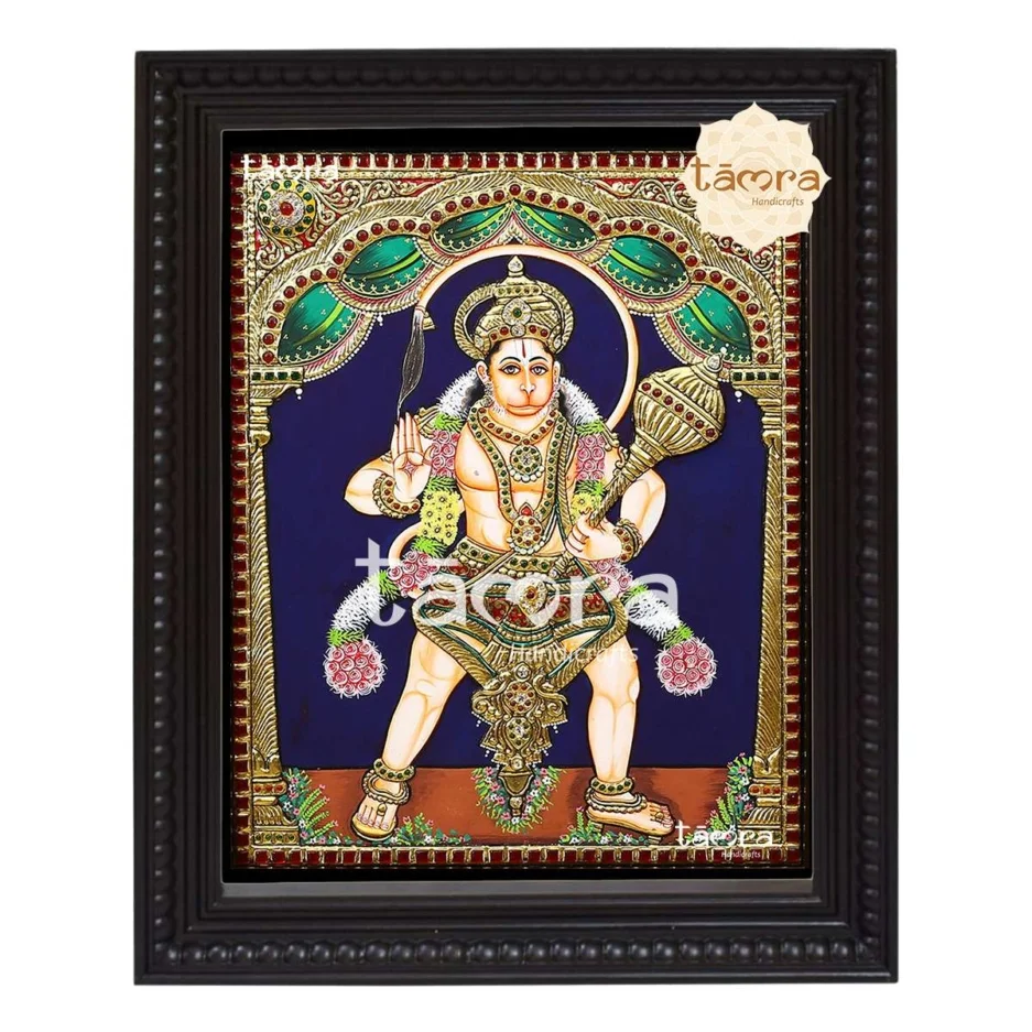 Veera Hanuman Tanjore Painting
