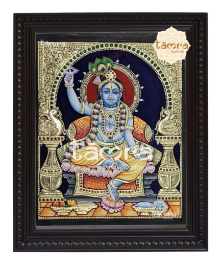 Shri Krishna Tanjore Painting