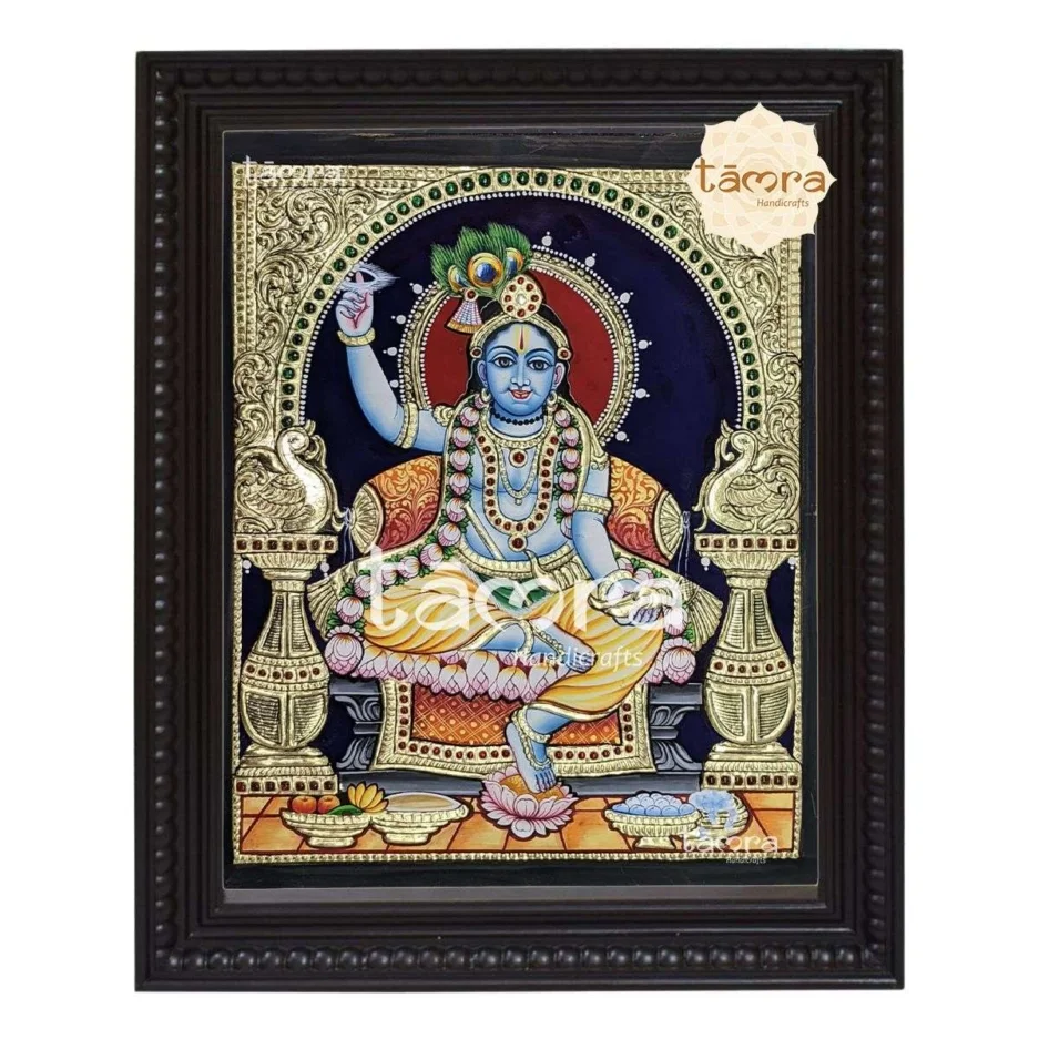 Shri Krishna Tanjore Painting