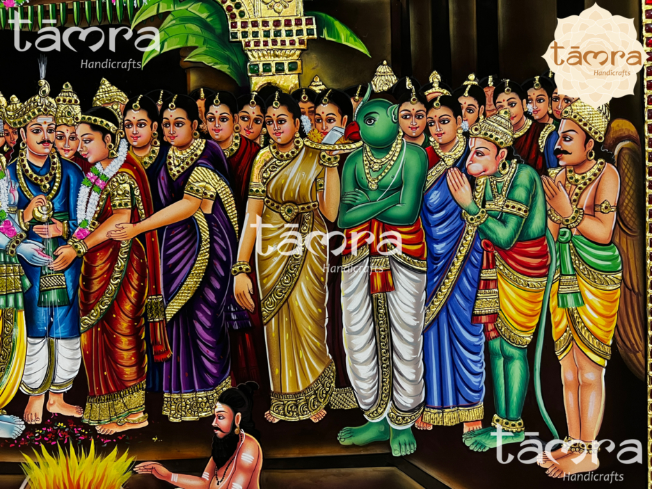 Tanjore Painting - Srinivasa Kalyana