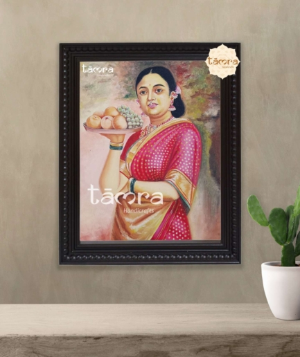 Fruit Lady Ravi Varma Painting