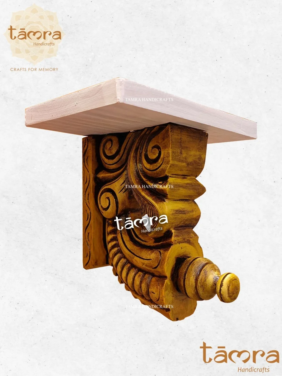 Wooden Bracket With Slab