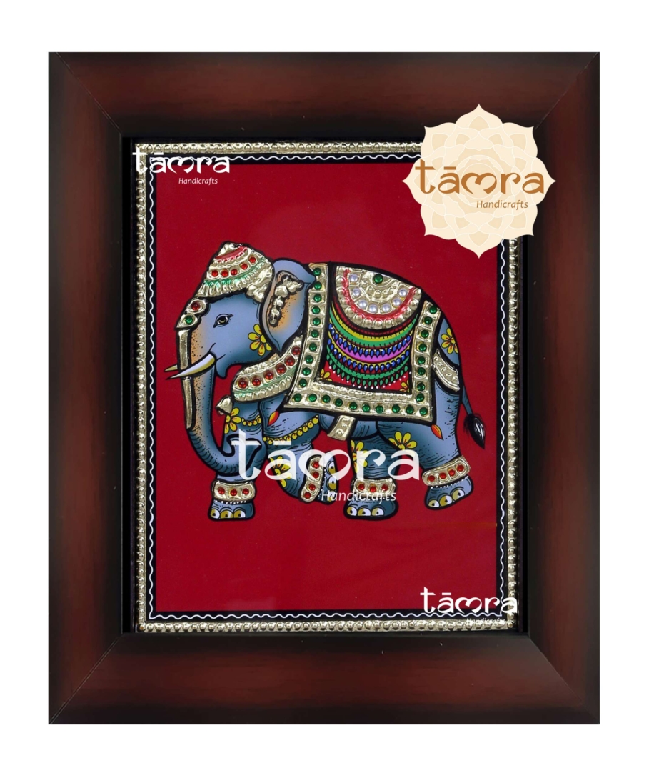 Tanjore Painting Elephant 12 2 scaled