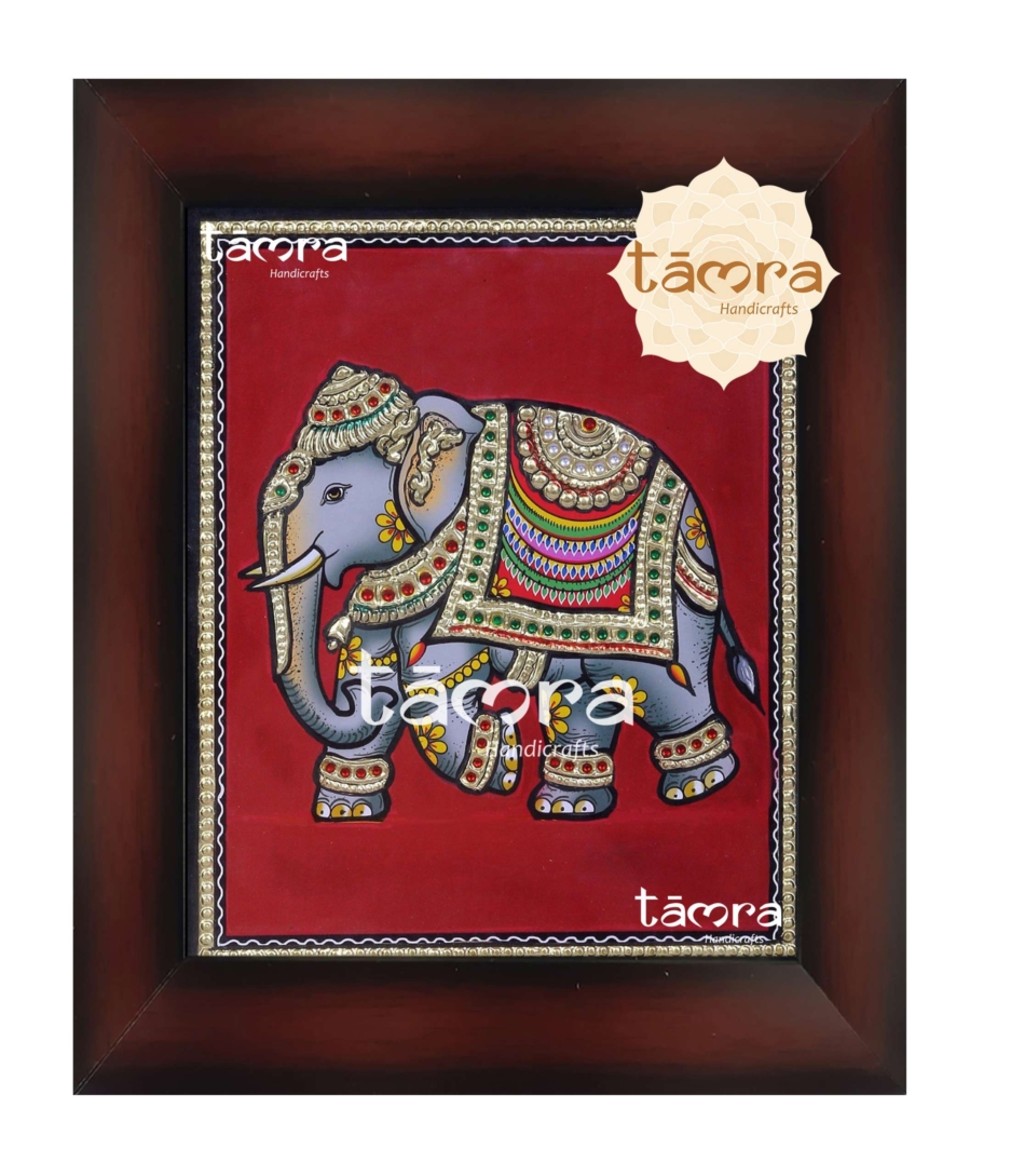 Tanjore Painting Elephant 3 2 scaled