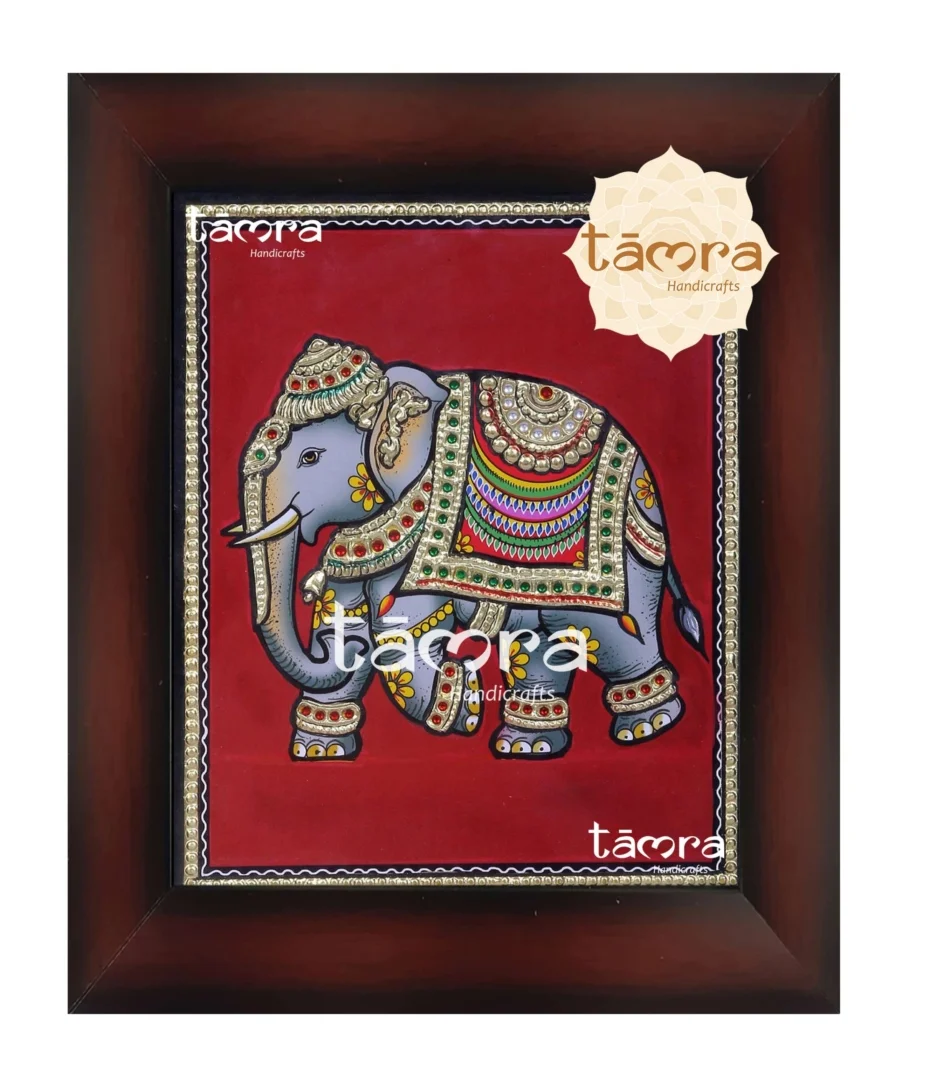 Tanjore Painting Elephant 3 2 scaled