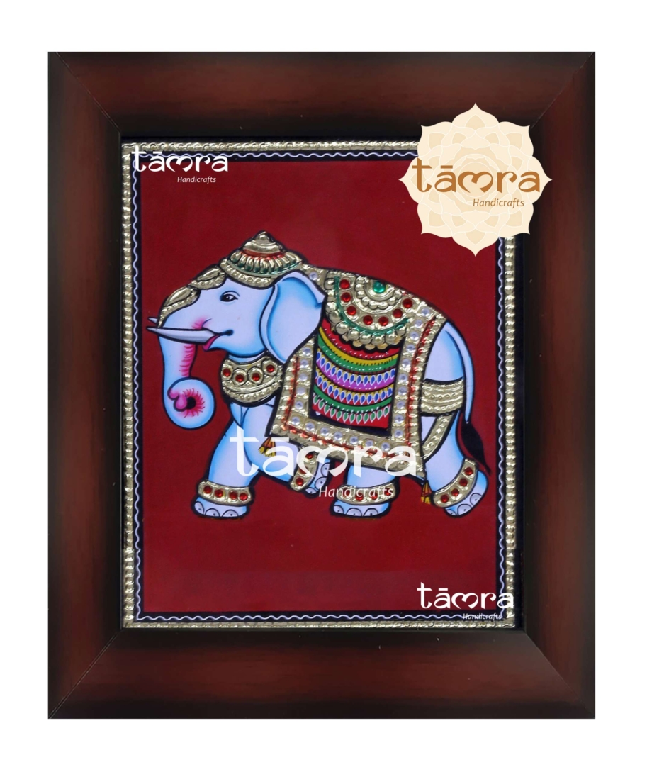 Tanjore Painting Elephant 4 2 scaled