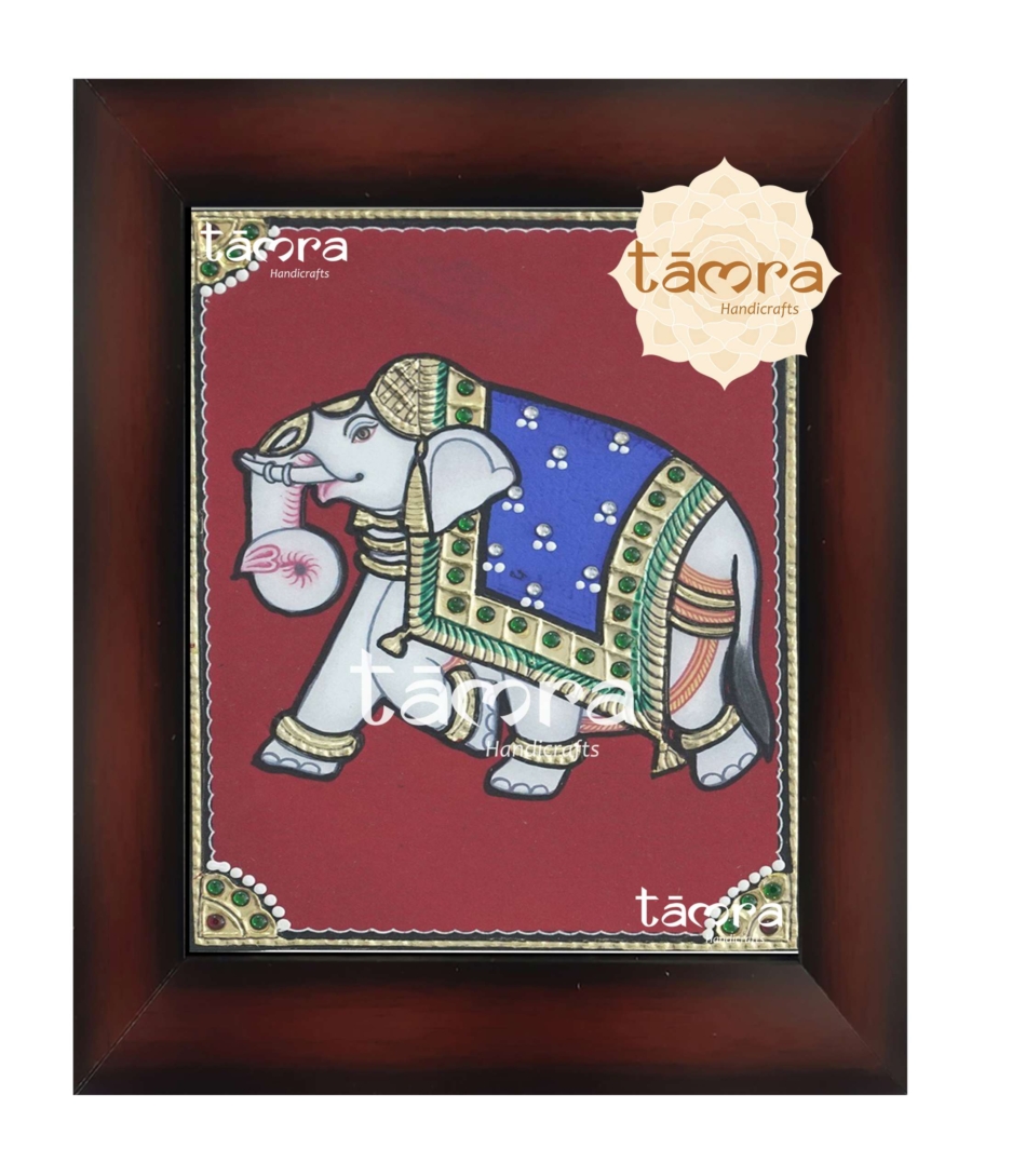 Tanjore Painting Elephant 5 2 scaled