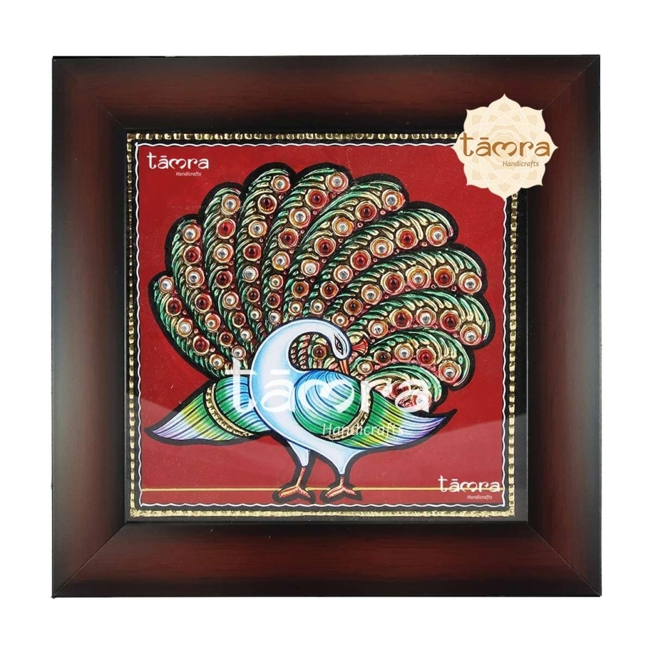 Tanjore Painting Peacock 42 2