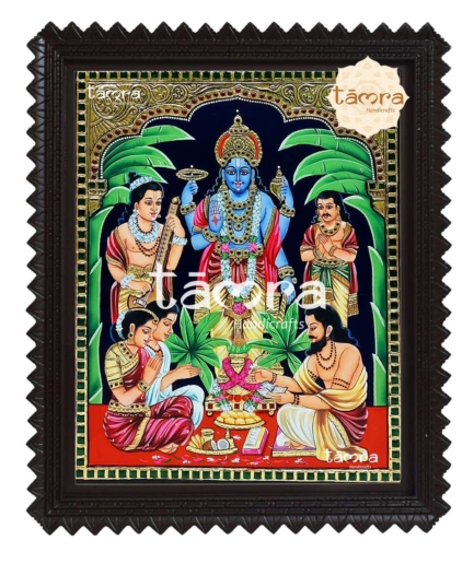 Tanjore Painting Satyanarayana