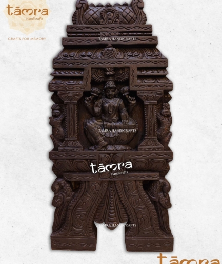 Wooden Laxmi Temple Panel