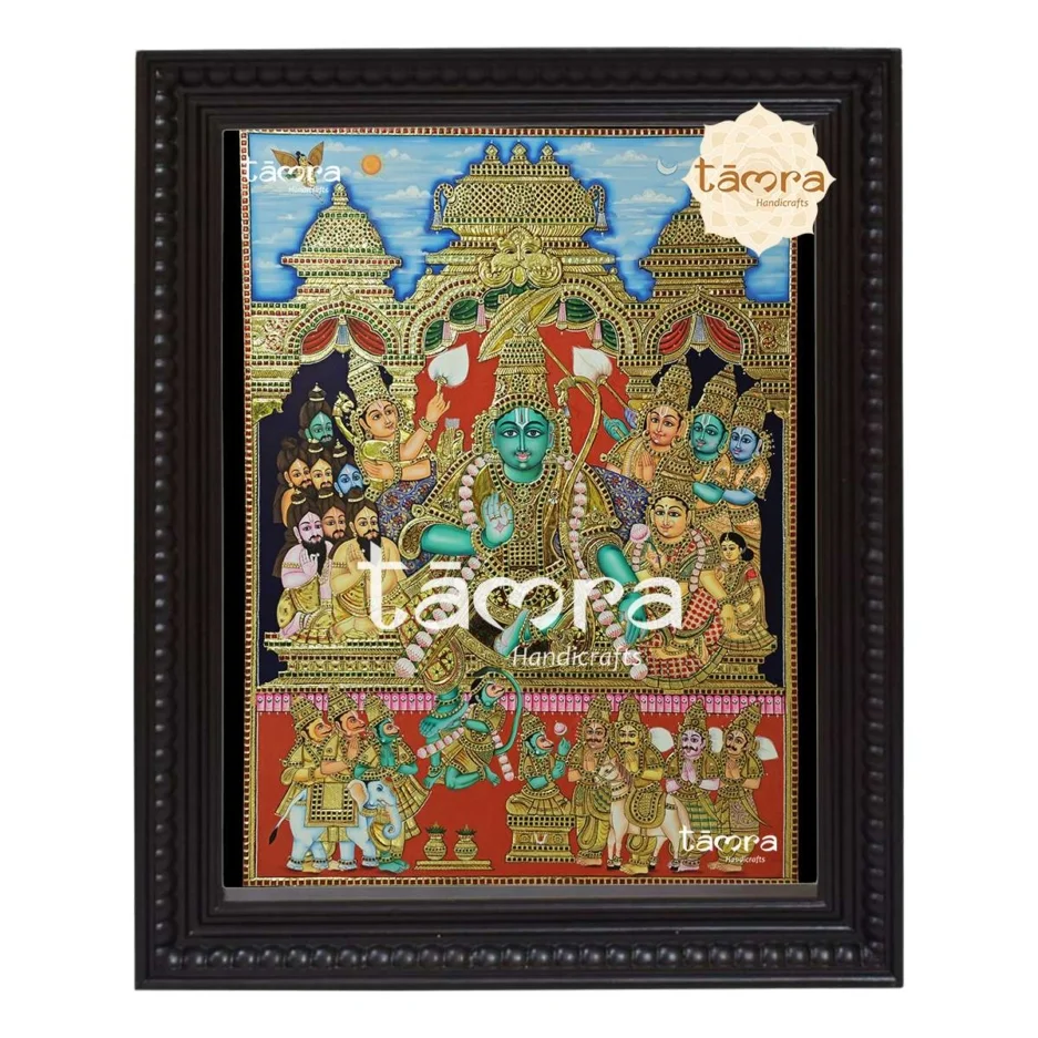 Rama Pattabhisheka Tanjore Painting
