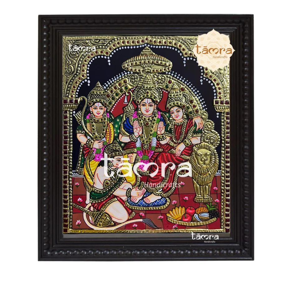 Tanjore Painting Ram Darbar