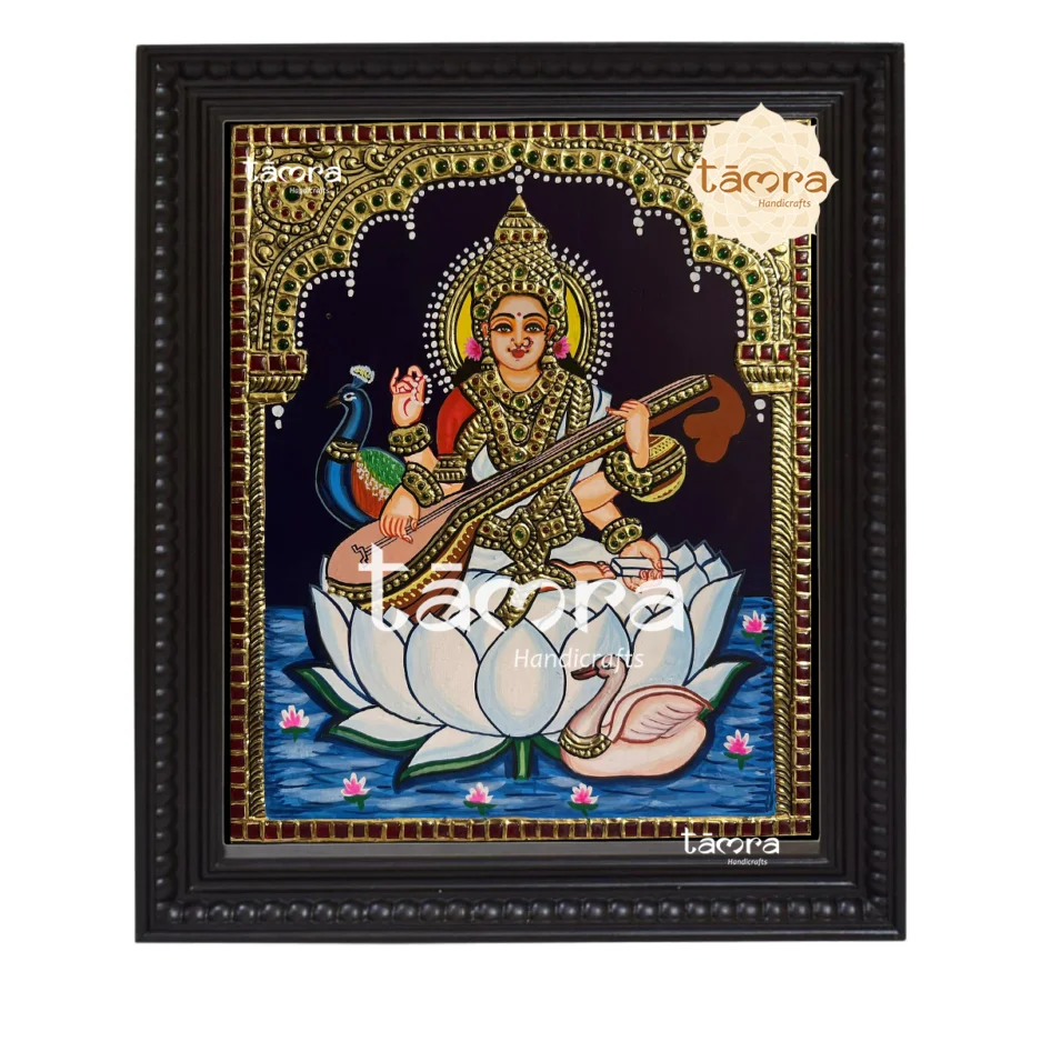 Saraswathi Tanjore Painting Art