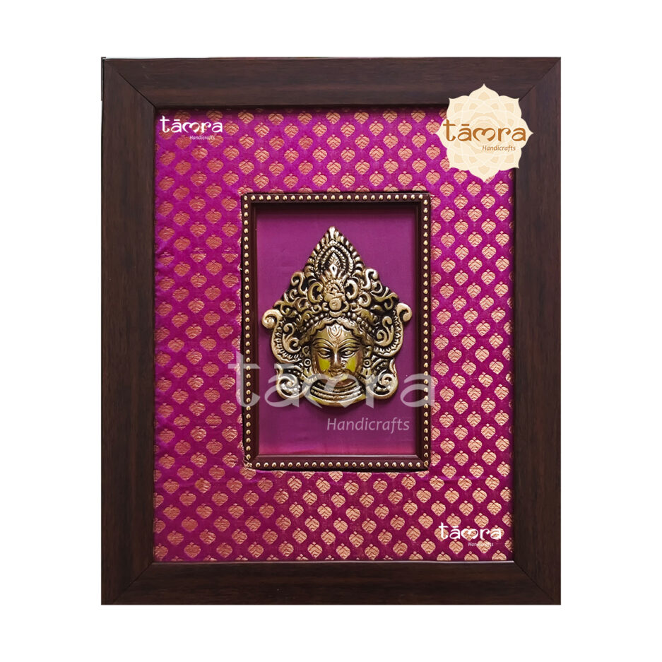 Brass Durga Devi Mask Frame