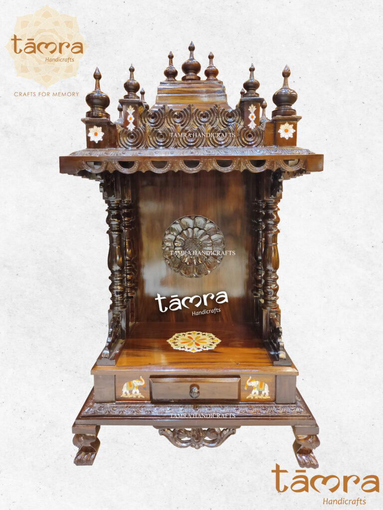 Buy Pure Rosewood Pooja Mandir From Tamra Handicrafts