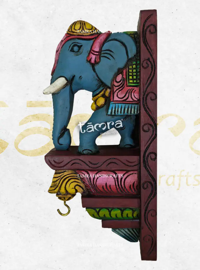 Wooden Bracket Elephant - Pair of 2Pcs