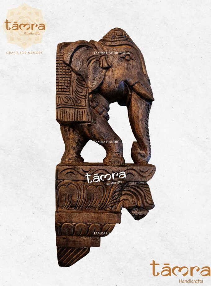Wooden Bracket Elephant - Pair of 2Pcs