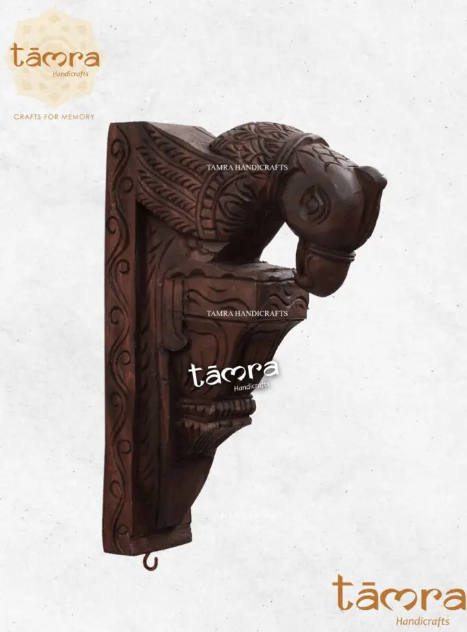 Wooden Bracket Parrot - Pair of 2Pcs