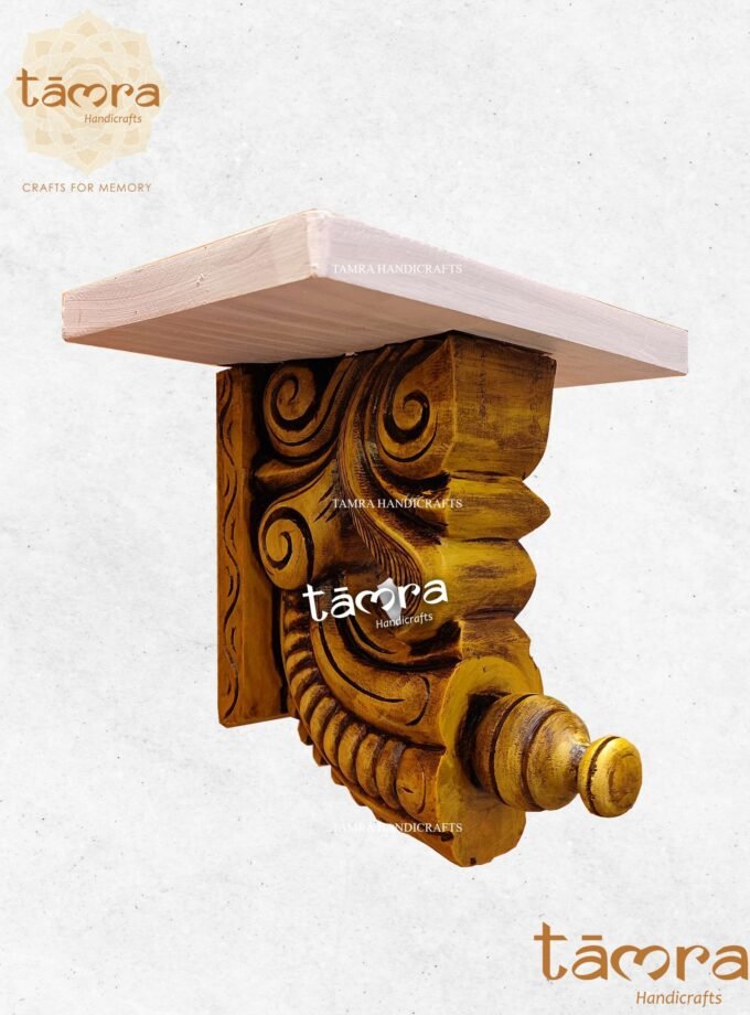 Wooden Bracket With Slab