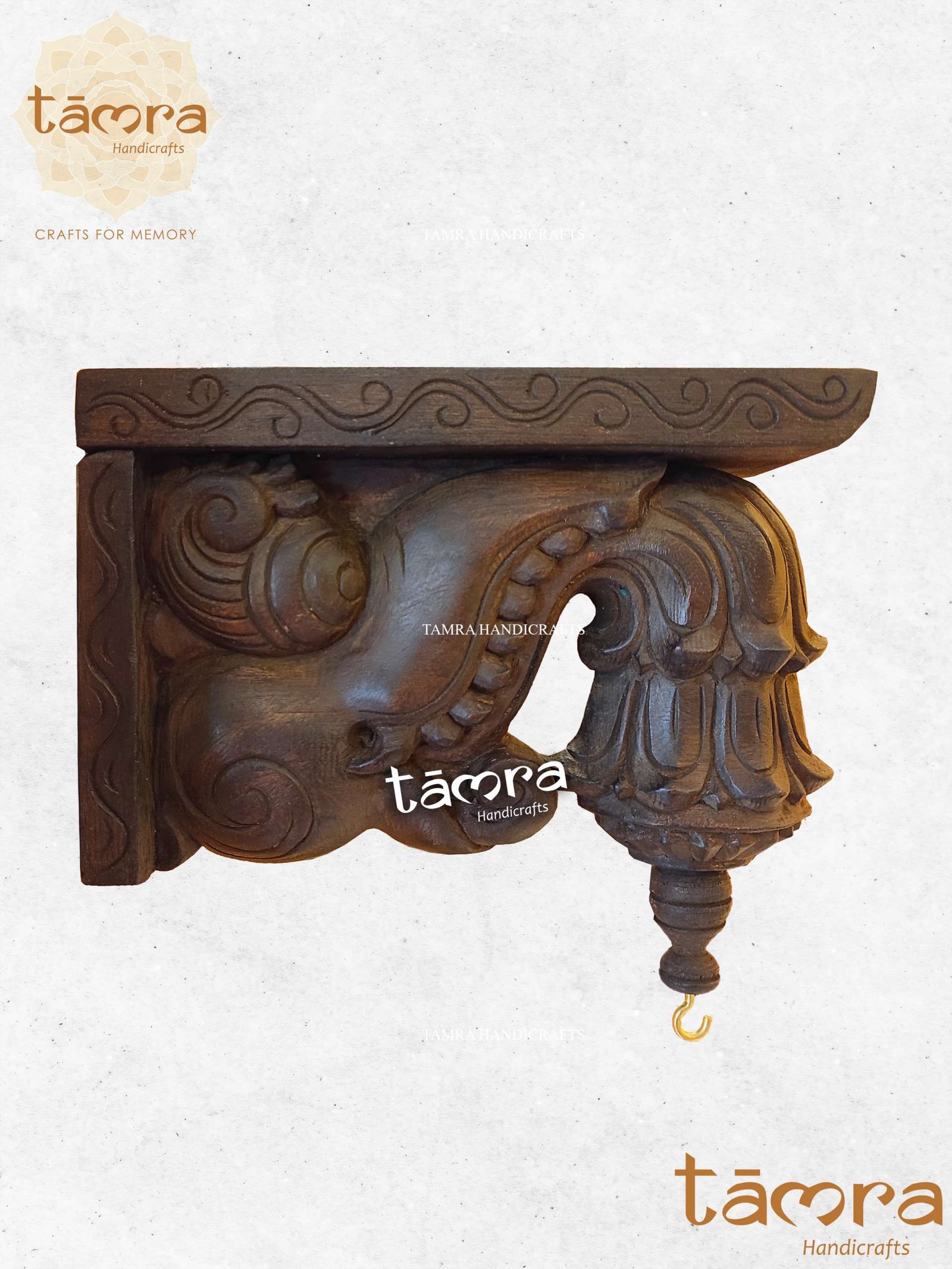 Wooden Bracket Yali - Pair of 2Pcs