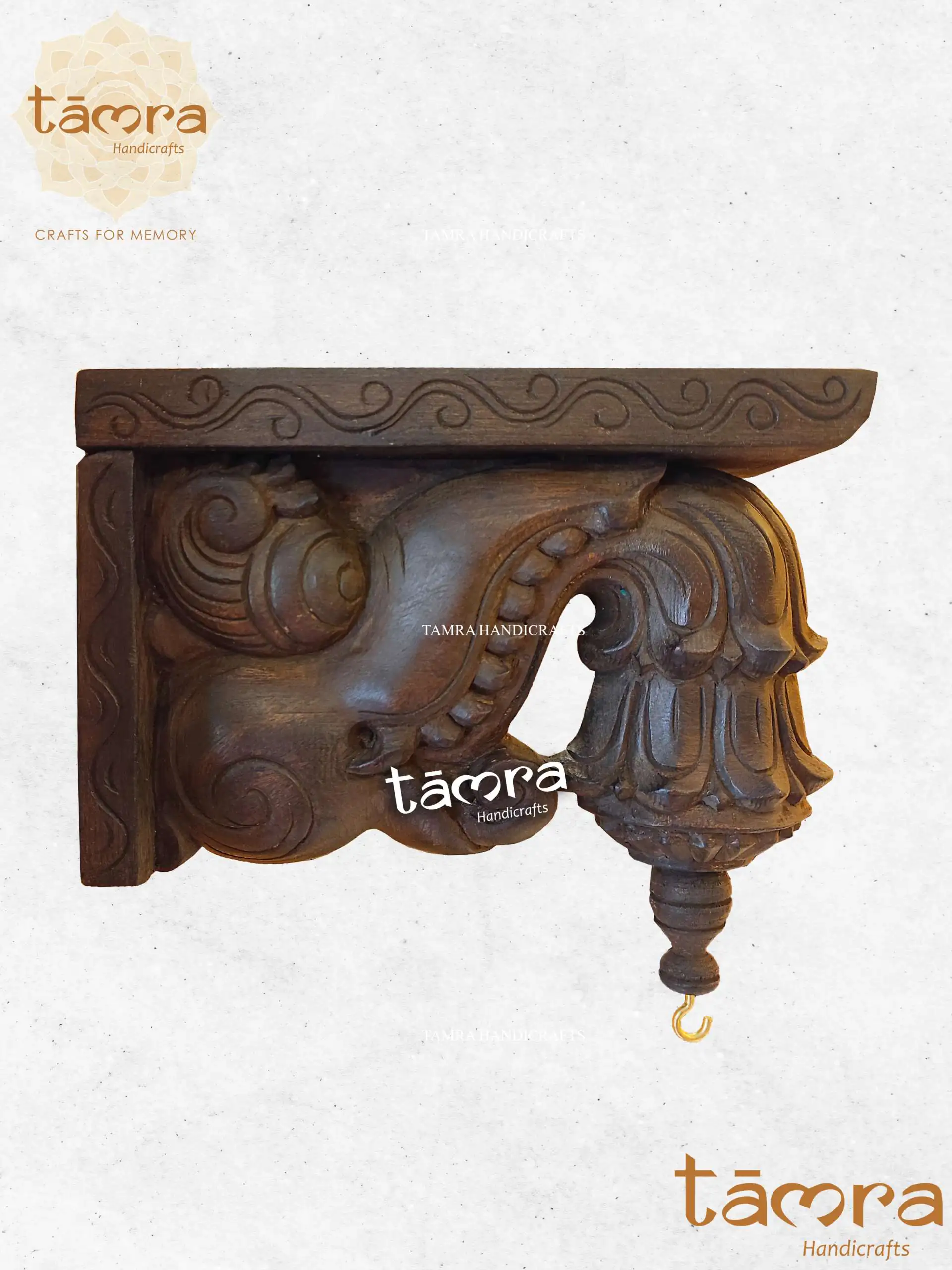 Wooden Bracket Yali - Pair of 2Pcs
