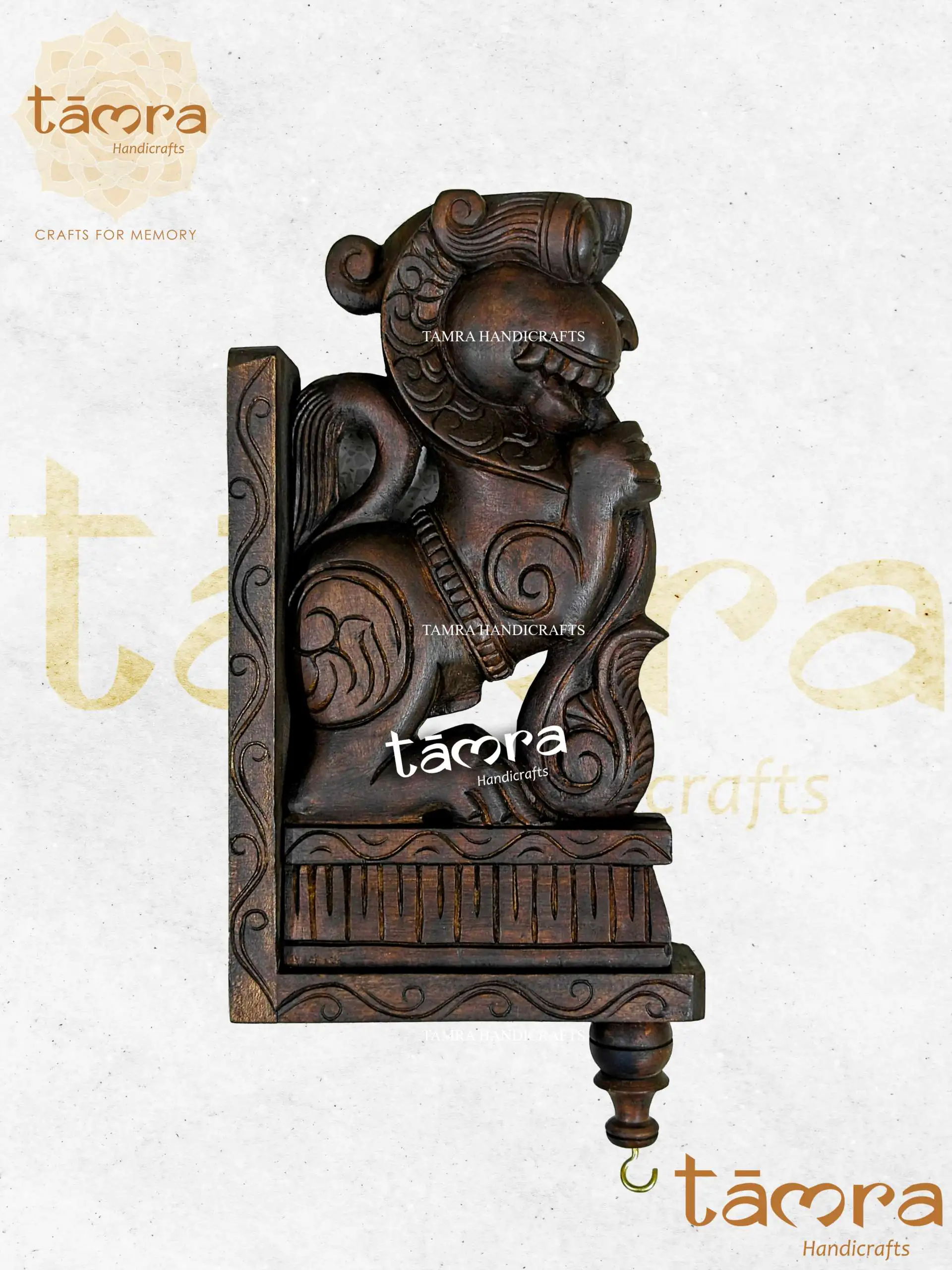 Wooden Bracket Yali - Pair of 2Pcs