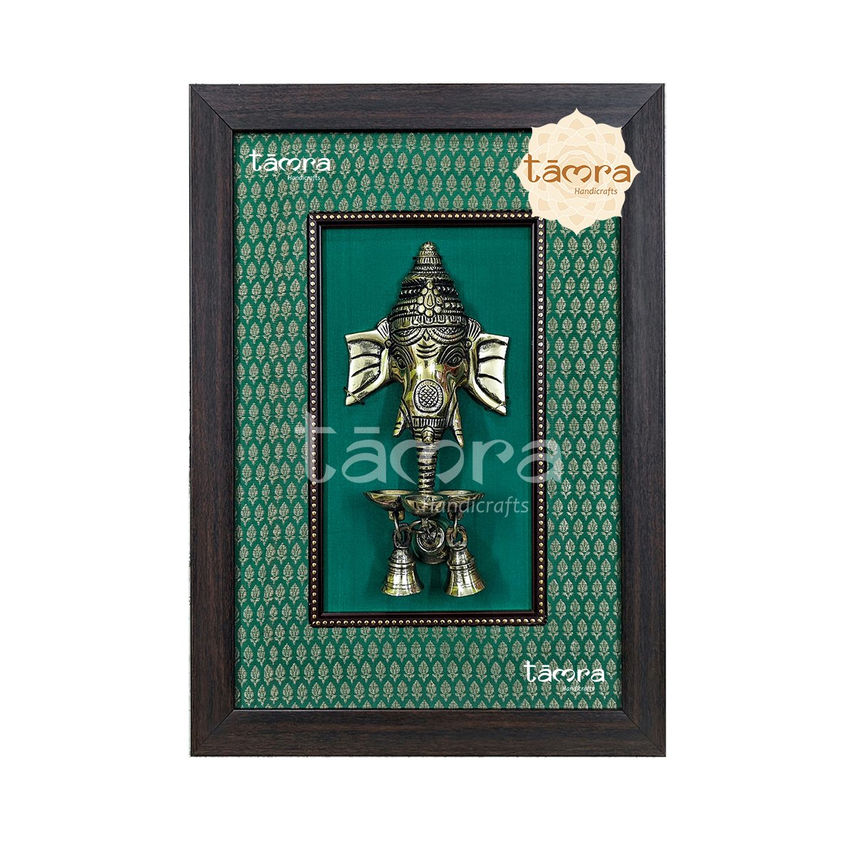 Brass Ganesha Lamp With Bell