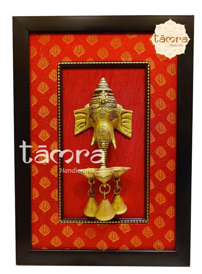 Brass Ganesha Lamp With Bell