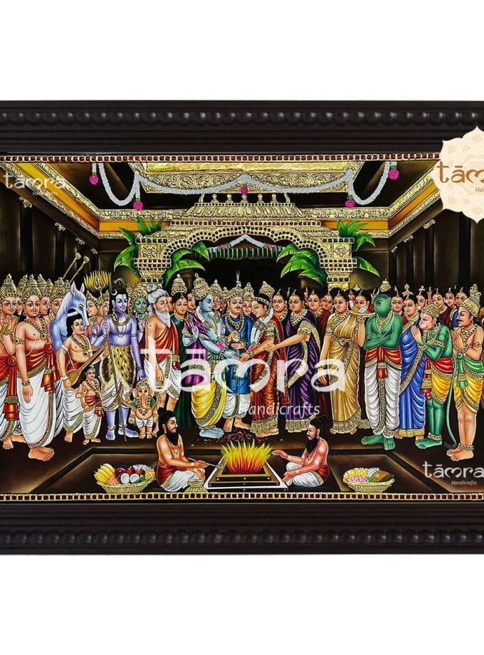 Tanjore Painting - Srinivasa Kalyana