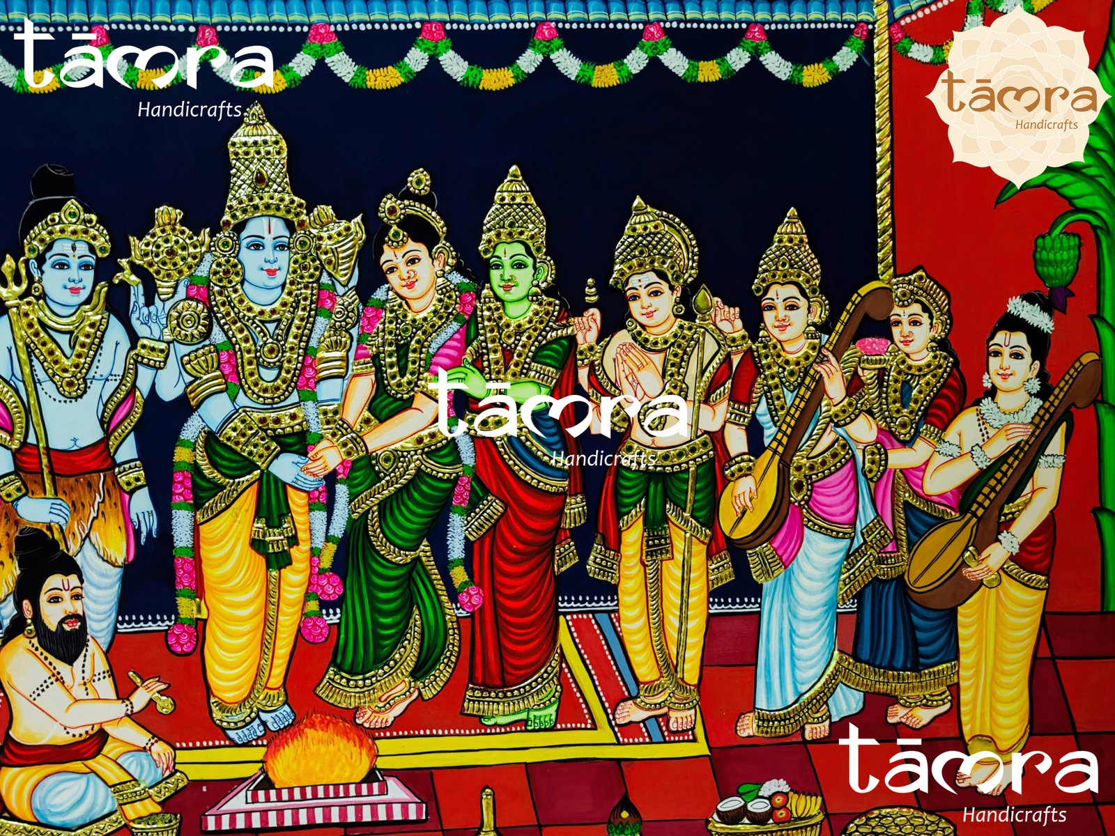 Tanjore Painting - Srinivasa Thirukalyanam - Image 6
