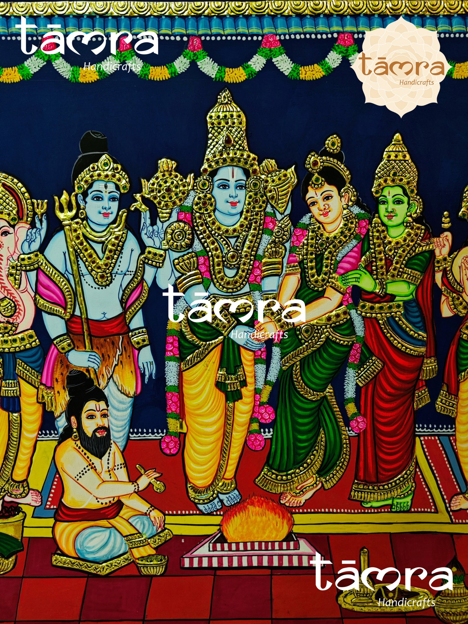 Tanjore Painting - Srinivasa Thirukalyanam - Image 5