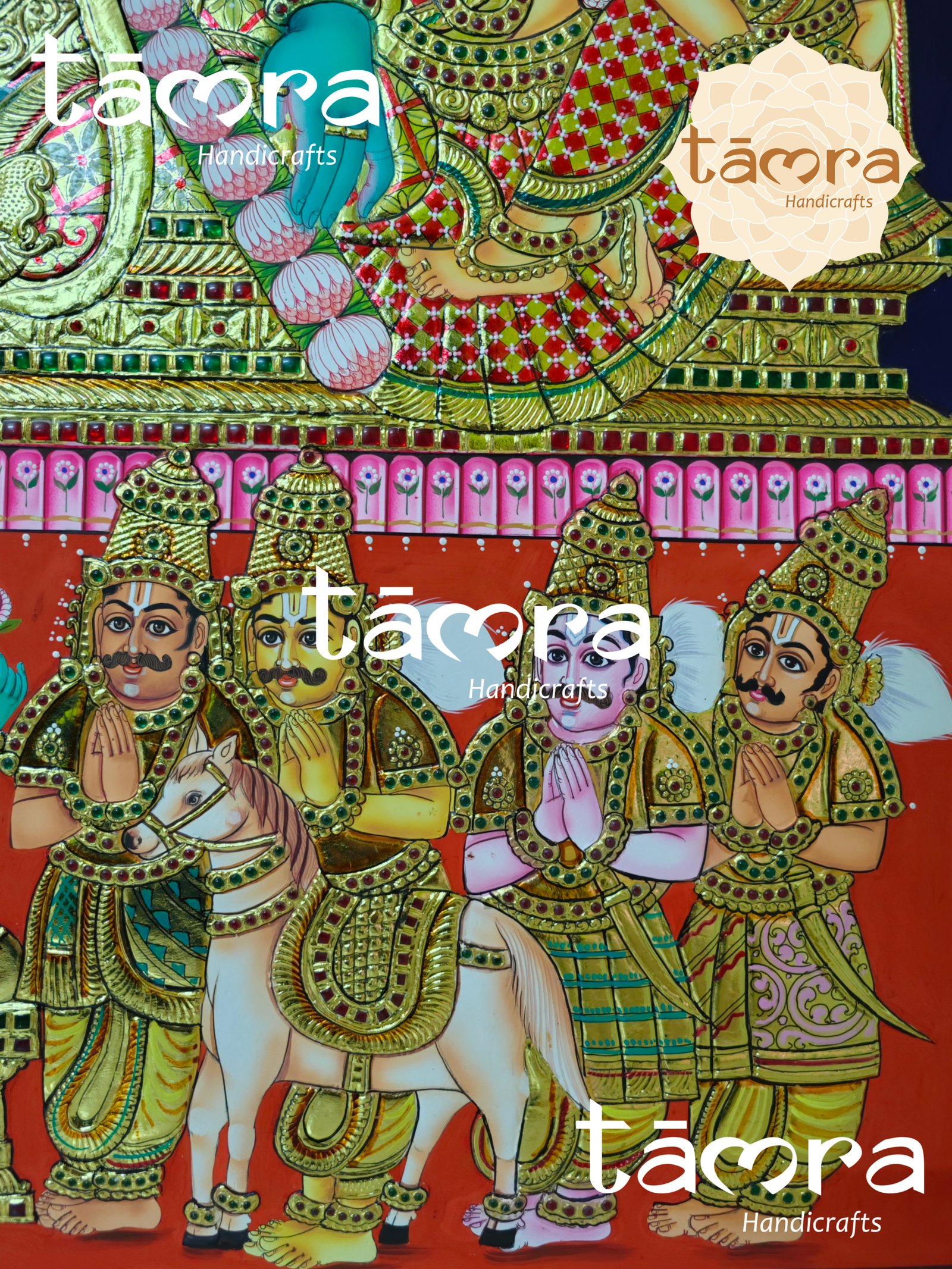 Tanjore Painting - Ramar Pattabisheka - Image 8