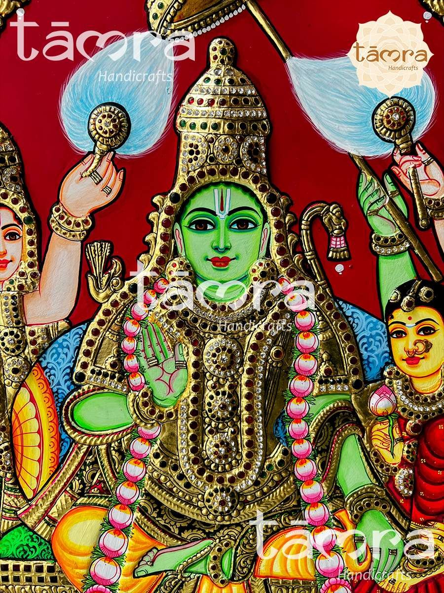 Tanjore Painting - Ram Darbar - Image 2